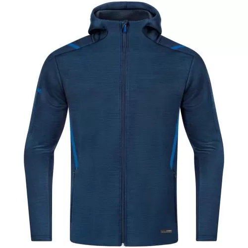 Jako Kinder Freizeitjacke Challenge mit Kapuze - marine meliert/royal