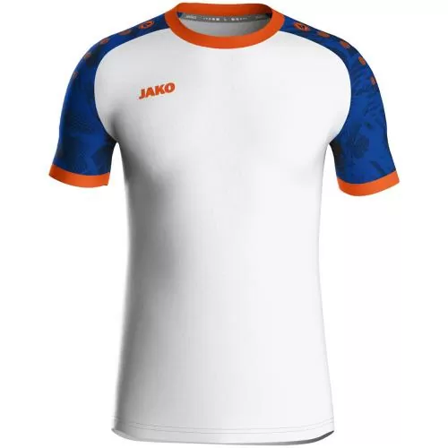 Jako Kinder Trikot Iconic KA - weiß/sportroyal/neonorange