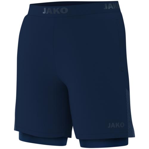 Jako 2-in-1 Short Power - marine (Grösse: XXL)
