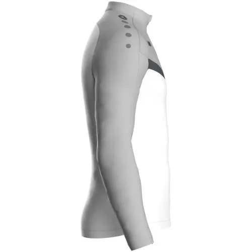 Jako Zip top Iconic - white/soft grey/anthra light