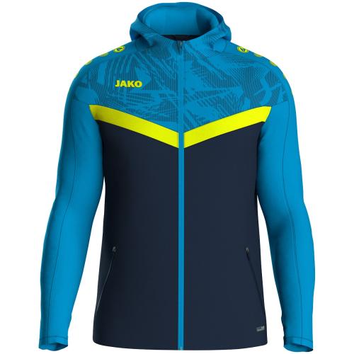 Einzelstück Jako Kapuzenjacke Iconic - marine/JAKO blau/neongelb (Grösse: 38)