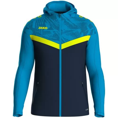 Jako Kinder Kapuzenjacke Iconic - marine/JAKO blau/neongelb
