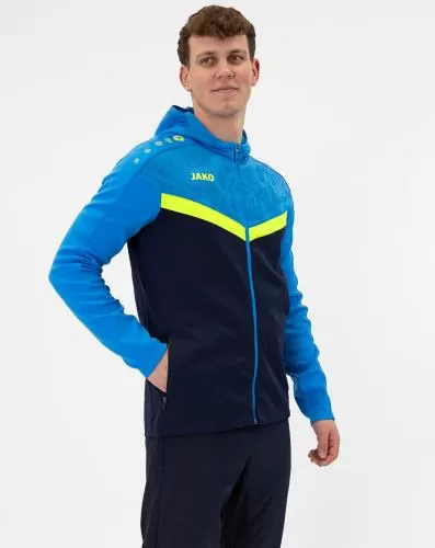 Jako Kinder Kapuzenjacke Iconic - marine/JAKO blau/neongelb