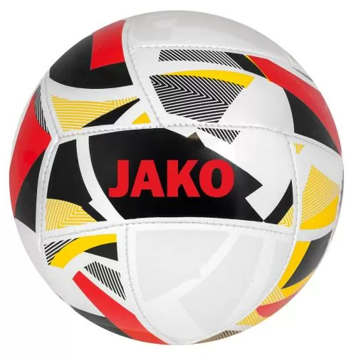 Jako Miniball Iconic - weiß/schwarz/rot 