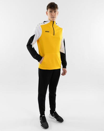 Jako Kinder Zip Hoodie Dynamic - gelb/weiß/schwarz