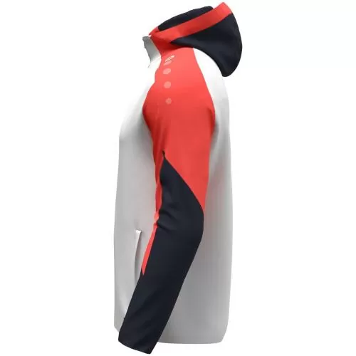Jako Hooded jacket Dynamic - white/coral/seablue
