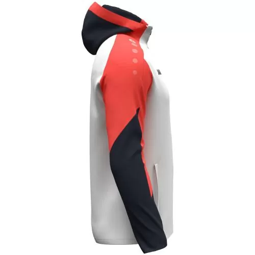 Jako Hooded jacket Dynamic - white/coral/seablue