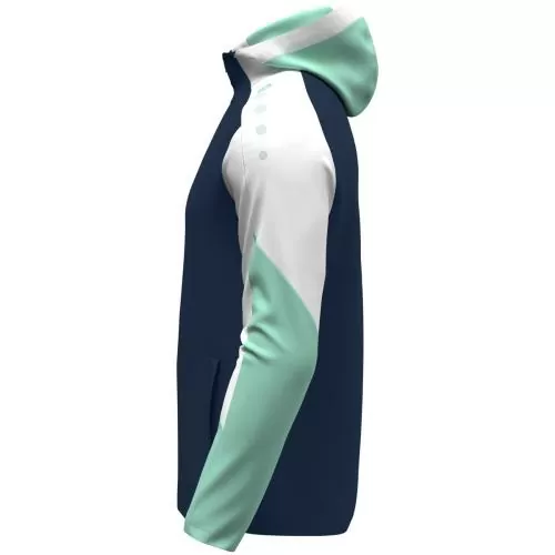 Jako Hooded jacket Dynamic - seablue/white/mint