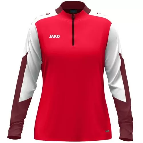 Jako Ziptop Dynamic Damen - rot/weiß/dunkelrot
