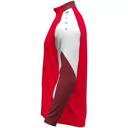 Jako Children Zip top Dynamic - red/white/dark red