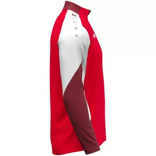 Jako Children Zip top Dynamic - red/white/dark red
