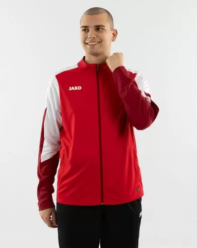 Jako Polyester jacket Dynamic - red/white/dark red