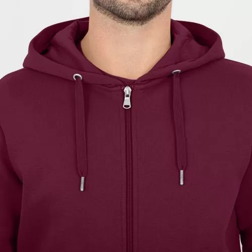 Jako Hooded jacket Organic - maroon