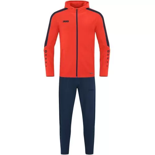 Jako Polyester suit Power - flame/seablue