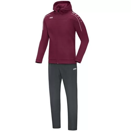 Jako Presentation tracksuit CLASSICO with hood - maroon