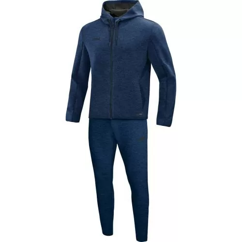 Jako Jogginganzug Premium Basics mit Kapuze - marine meliert