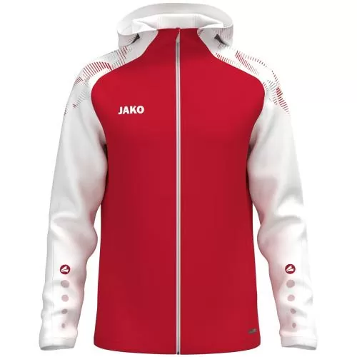 Jako Kapuzenjacke Sonic - rot/weiß