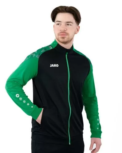 Jako Polyesterjacke Sonic - schwarz/grün