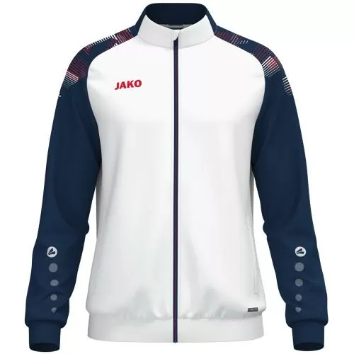 Jako Polyesterjacke Sonic - weiß/marine/rot