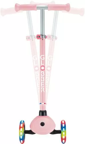 Globber Mini Scooter Primo Lights - pastel pink, fuchsia