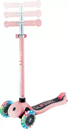 Globber Mini Scooter Primo Lights - pastel pink, fuchsia