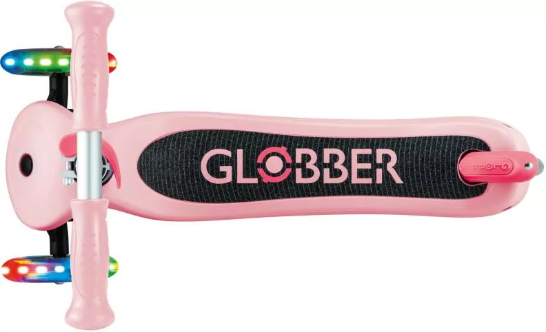 Globber Mini Scooter Primo Lights - pastel pink, fuchsia
