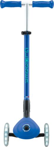 Globber Mini Scooter Primo Foldable Plus Lights - navy blue , emerald green