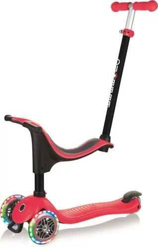 Globber Laufrad / Dreirad GO UP Sporty Lights with Stabilizer - rot