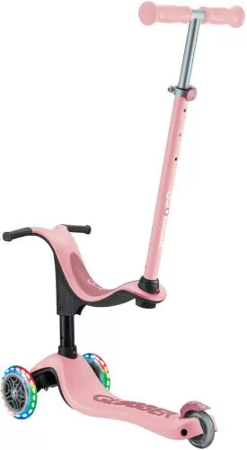 Globber Laufrad / Dreirad GO UP Sporty Lights - deep pastel pink