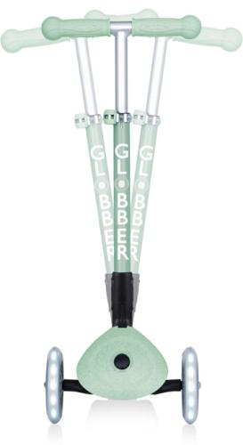 Globber Mini Scooter JUNIOR Foldable Lights Eco - pistachio