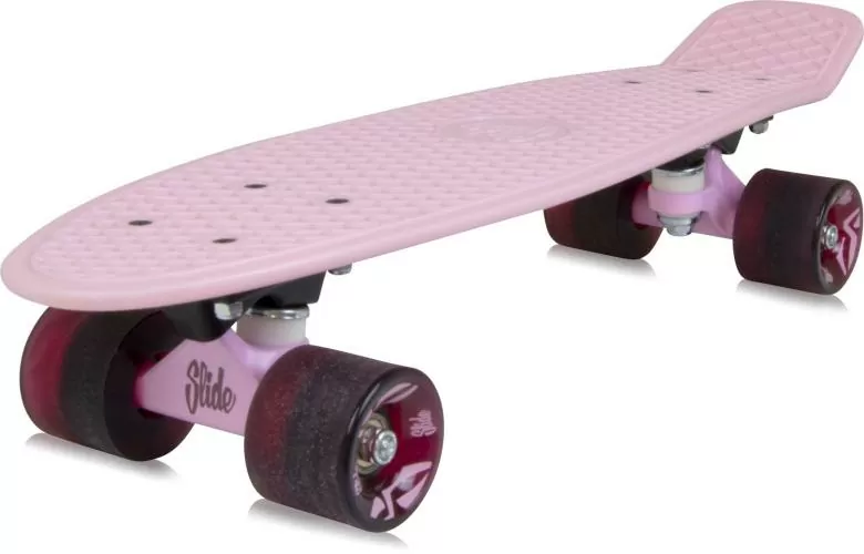 Slide Skateboard Slide Cruiser Board 22-Zoll - pink flower