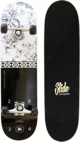 Slide Skateboard Slide Skateboard 31-Zoll - black & white