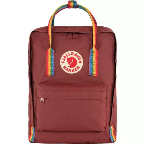 Fjällräven Backack Kånken Rainbow - Ox Red - Rainbow Pattern
