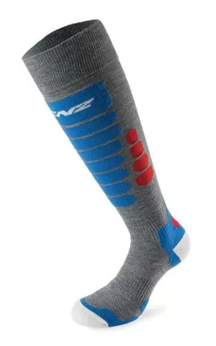 Lenz Skiing 3.0 MerinoSofttec grau/rot/blau
