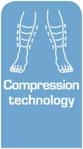 Lenz Compression Socks 2.0 merino azur
