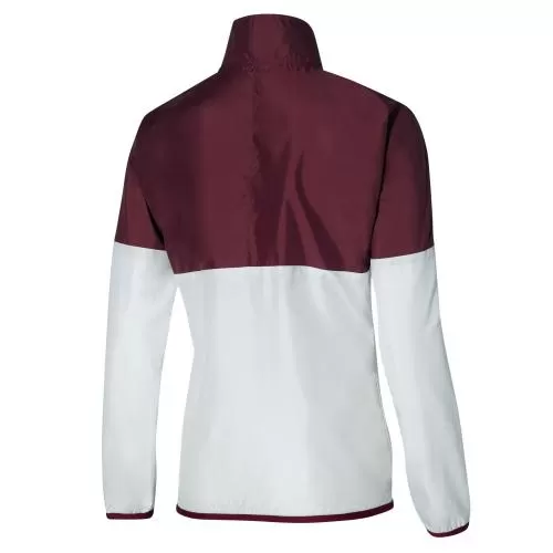 Mizuno Sport Printed Jacket W - Cabernet/White