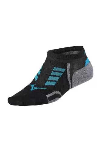Mizuno Sport DryLite Race Low Socks Socks - Black/Turkish Til