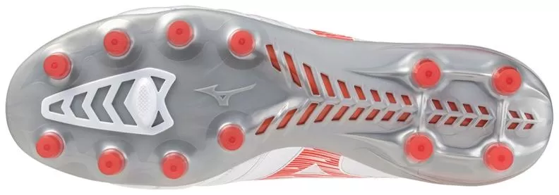 Mizuno Sport Morelia Neo IV Beta Elite MD Football Footwear - White/Radiant Red/ Hot Coral