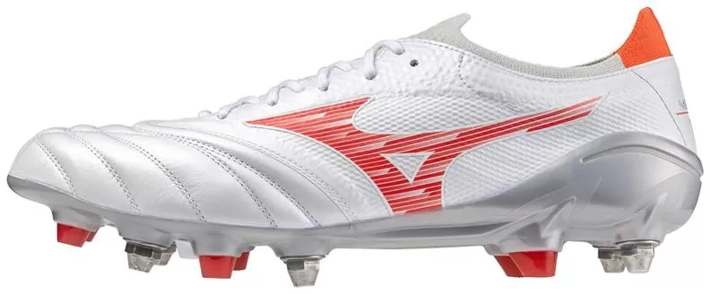 Mizuno Sport Morelia Neo IV Beta Elite MIX Football Footwear - White/Radiant Red/ Hot Coral