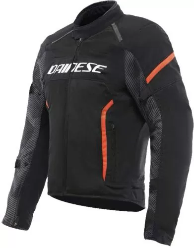 Dainese Jacket Air Frame 3 Tex - black-fluo red