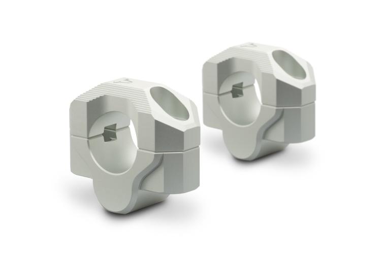 SW-MOTECH Lenkererhöhung für 28 mm Lenker - silber