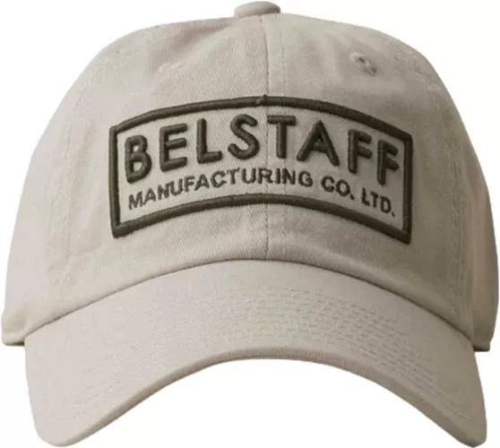Belstaff Cap Box Logo Cotton Twill Stone - beige