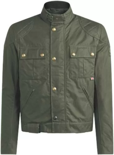 Belstaff Jacket Brooklands 2.0 Waxed Cotton - olive