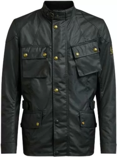 Belstaff Jacket Crosby Waxed Cotton - black