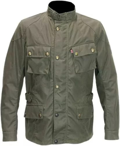 Belstaff Jacket Crosby Waxed Cotton - olive