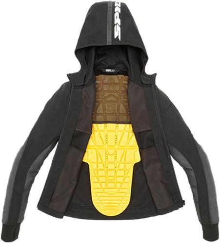 SPIDI Jacke Hoodie Armor Light Damen - schwarz