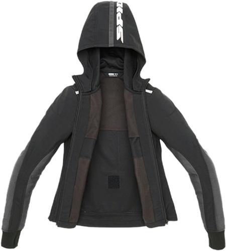 SPIDI Jacke Hoodie Armor Light Damen - schwarz