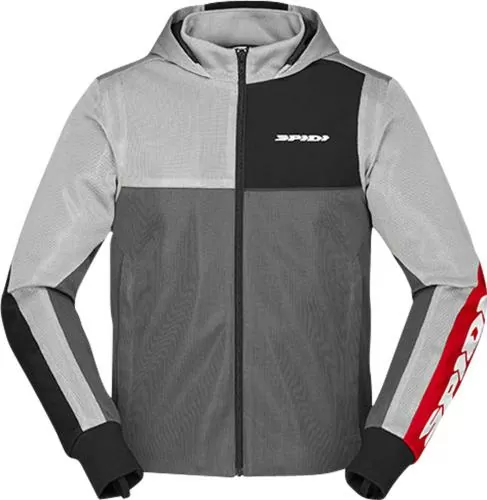 SPIDI Jacket Hoodie Net - grey-black-red