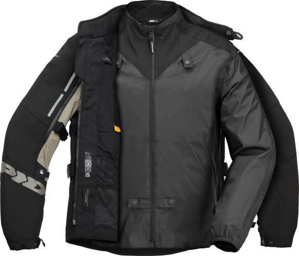 SPIDI Jacke Rain Chest Insideout - schwarz