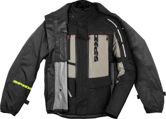 SPIDI Jacke Rain Chest Insideout - schwarz